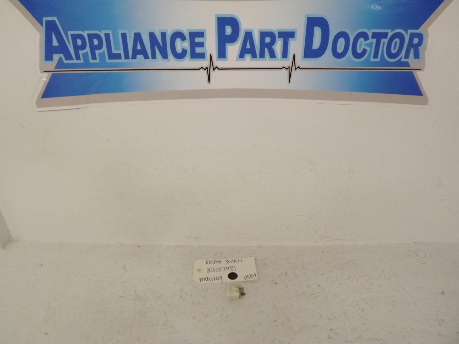 Maytag Washer 22003981 Rocker Switch Used Maytag Washer 22003981 Rocker Switch Used